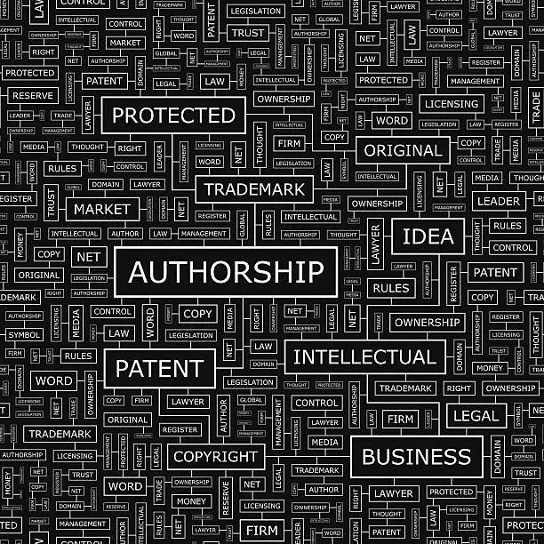 Vector illustration of AUTHORSHIP