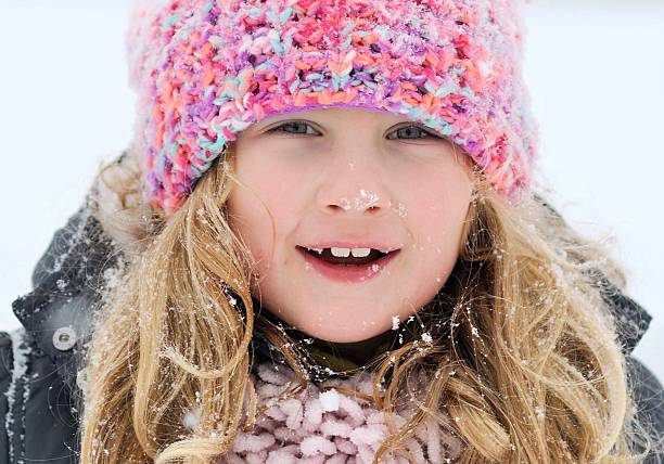 istock Young girl in a winter scene. 465515849