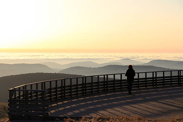 cimeira de hohneck em vosges - stosswihr - fotografias e filmes do acervo