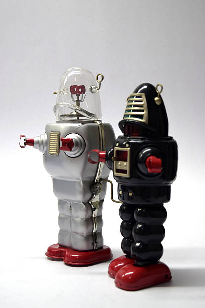 istock Robot vintage toy close up 465520638