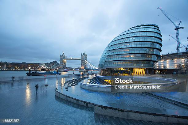 City Hall And London Bridge Stock Photo - Download Image Now - London - England, Town Hall - Government Building, GLA Building