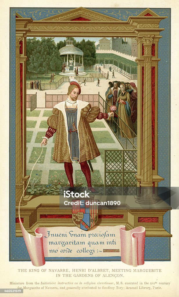 Von Navarra mit King-Size-Bett - Lizenzfrei König Heinrich IV. von Frankreich Stock-Illustration