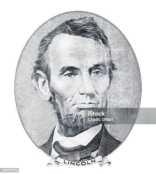 Abraham Lincoln Portrait Us Money Stock Photo - Download Image Now - Abraham Lincoln, Abundance, Banking