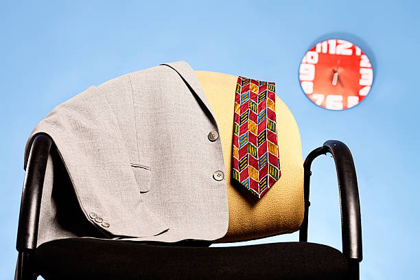 istock Office informality or business romance? Discarded jacket and tie 465522891