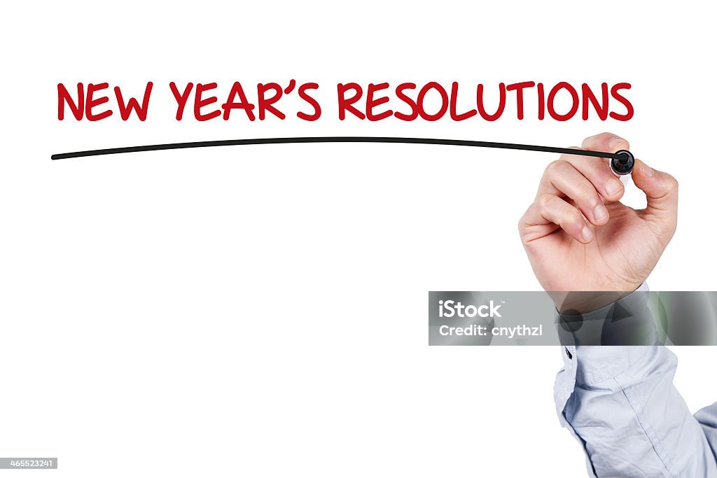 Resoluções de ano novo - Royalty-free 2014 Foto de stock