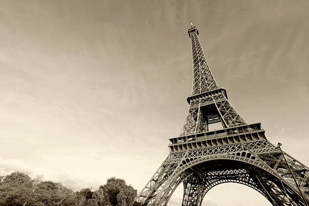 istock The Eiffel Tower in Paris, France viewed from beneath it  465524676