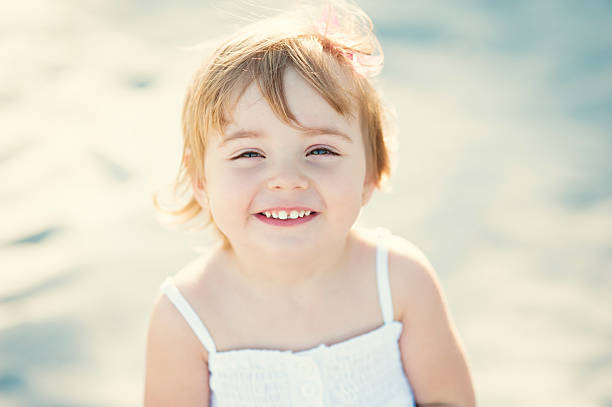 istock Little girl with a funny face 465526015