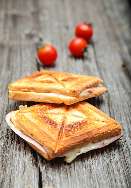 istock This is a grilled ham and cheese sandwich with tomatoes  465529283