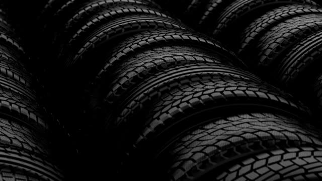 Car tyre wheels storage night black light