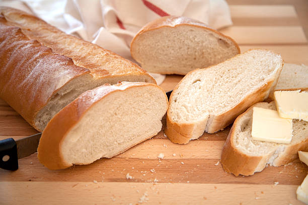 istock Slices of bread with butter 465531023