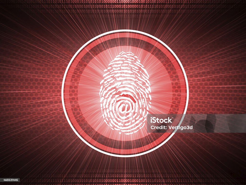 Security System Security System digital background with binary data code and fingerprint Binary Code Stock Photo