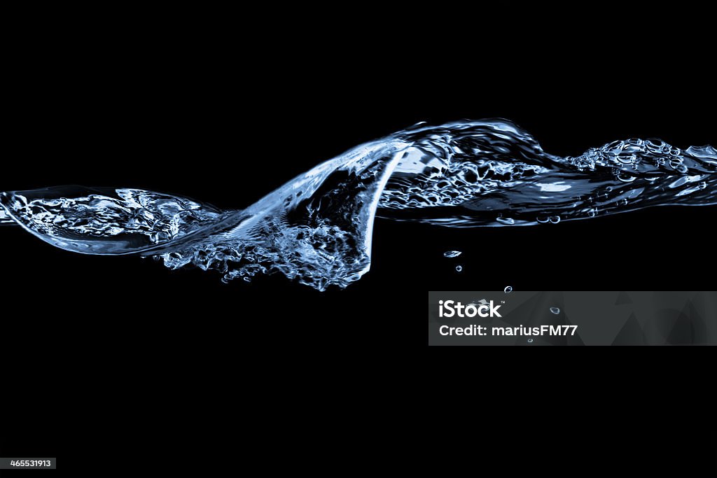 Água splash - Foto de stock de Fundo preto royalty-free