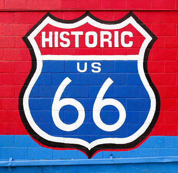 Historic Route 66 stock photo