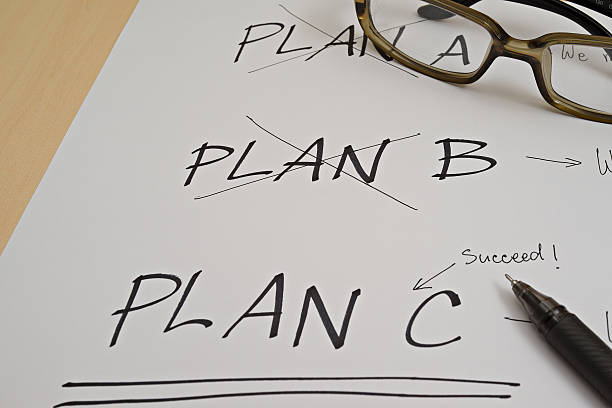 3 つの計画 - plan c ストックフォトと画像