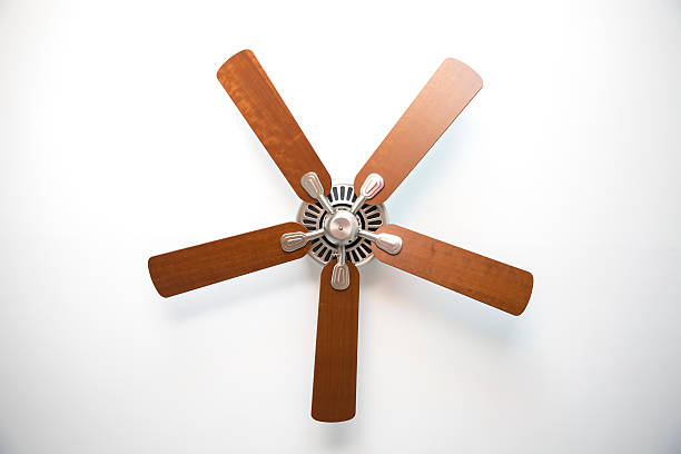 Ceiling fan view from floor.