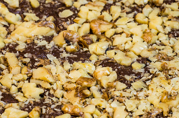 istock Walnut topping on chocolate brownies 465533370