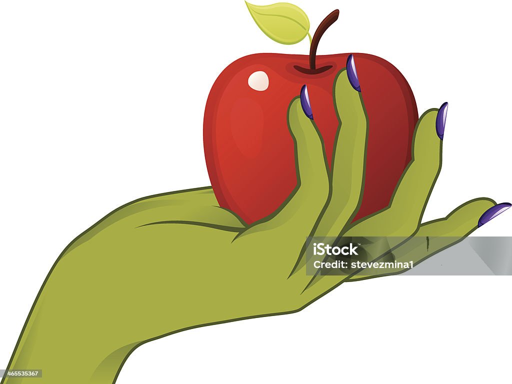 Wicked Witch Apple - Fruit stock vector