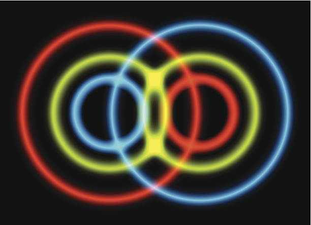 ilustrações de stock, clip art, desenhos animados e ícones de quantum enredamento símbolo - física quântica