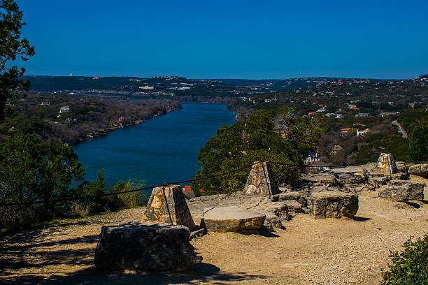 Mount Bonnell Highest Point in Austin Wide View