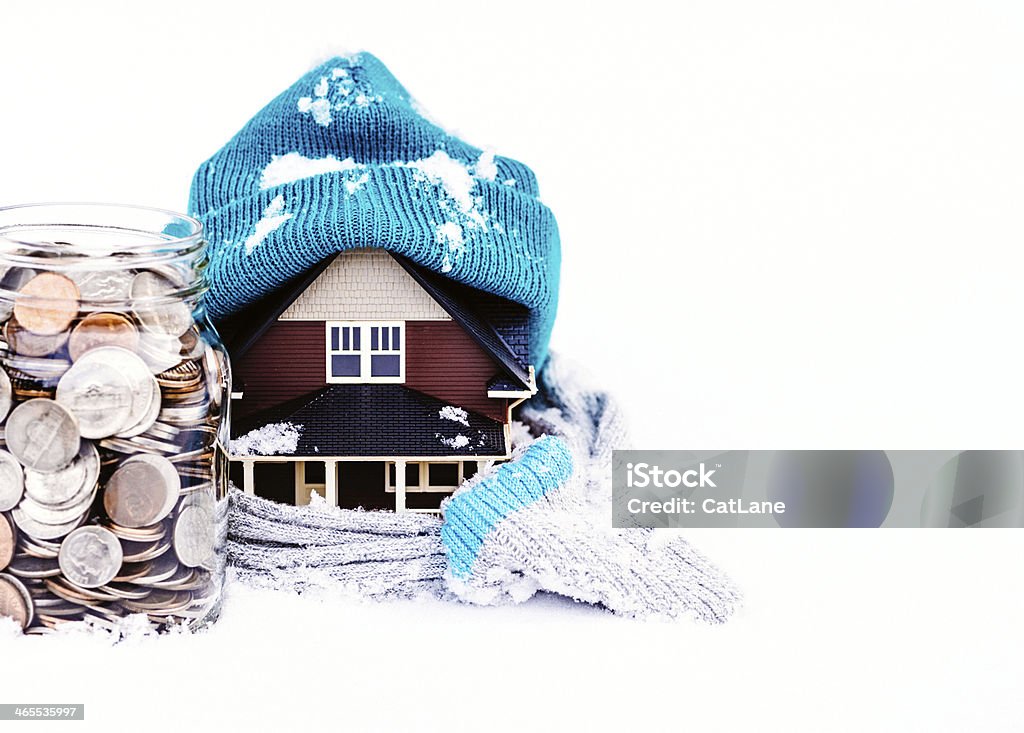 Saving for Winter Housing Costs Domestic Life Stock Photo