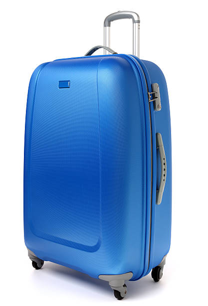 Blue Suitcase stock photo