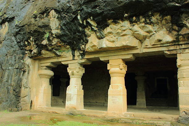 istock One cave dedicated to Buddhism, Ellora caves 465536450