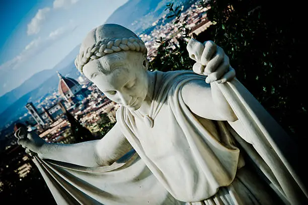 Photo of Florence Statue and Duomo