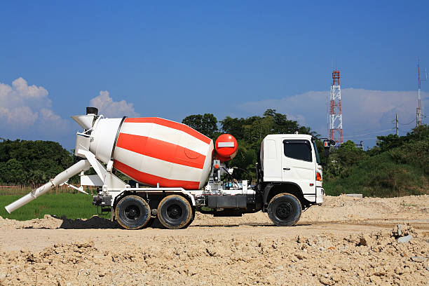 istock Concrete Truck on construction site 465540315
