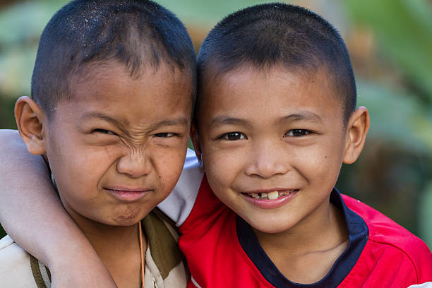 istock Two little friends hugging each other 465540819