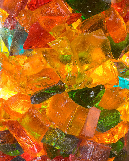 istock Hard rock candy in glass jar 465540988