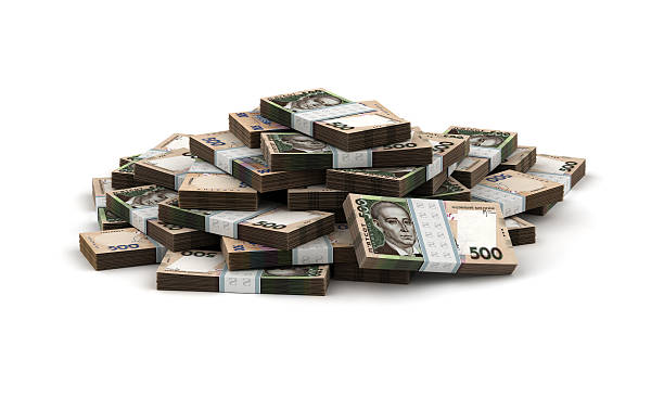 istock Stack of Ukrainian Hryvnia 465544578