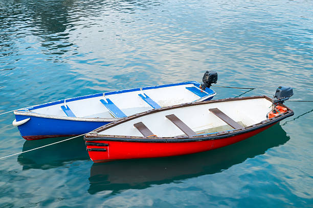 istock Red and Blue Boats 465546570