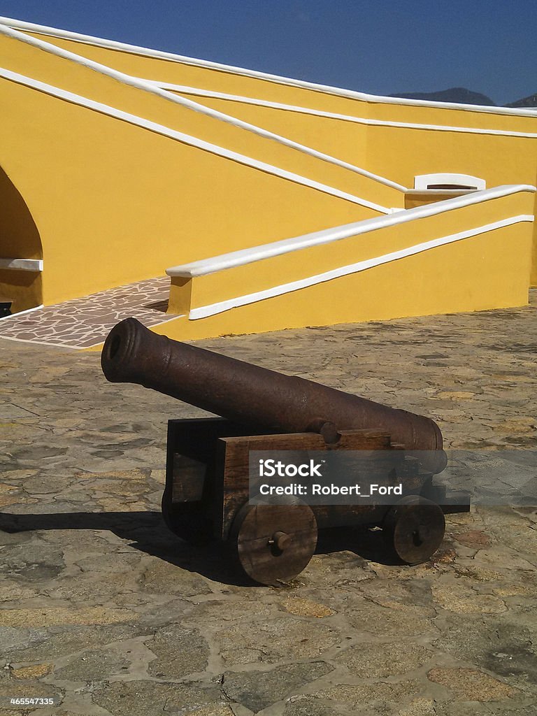 Cannon and walls Fort San Diego Acapulco Mexico Fort San Diego Stock Photo