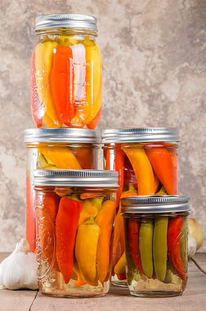 istock Pickled hot peppers home canning 465552840