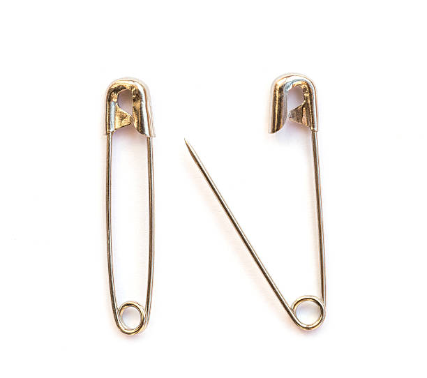 istock Safety pin isolated on white background 465552974