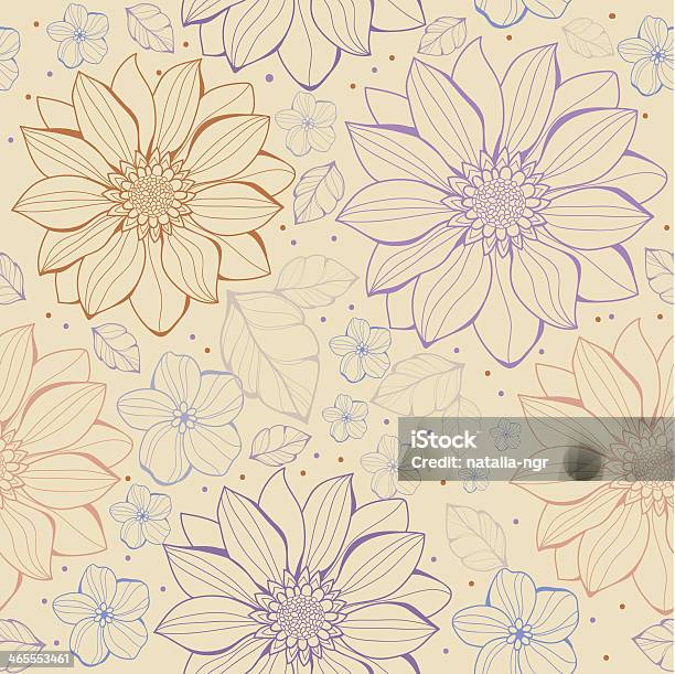 Ilustración de Vector Floral Seamless Pattern y más Vectores Libres de Derechos de Anticuado - Anticuado, Arte, Arte Decó