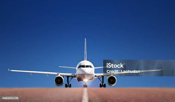 Plane On Runway Stock Photo - Download Image Now - Air Vehicle, Airplane, Airport