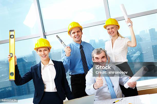 Happy Workers Stock Photo - Download Image Now - 2015, Active Seniors, Adult