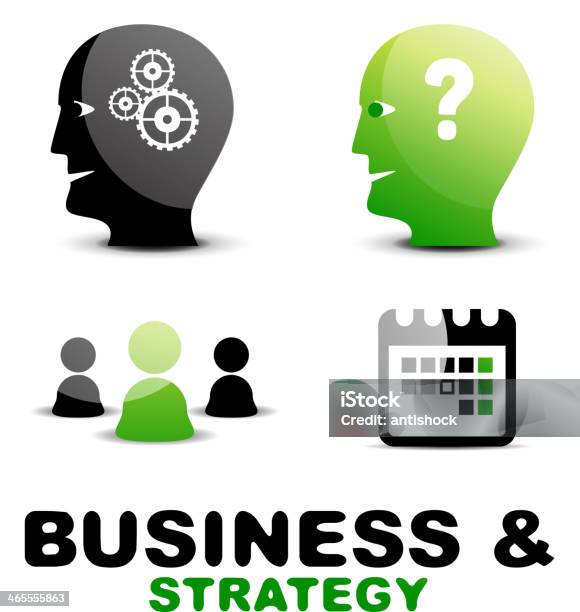 현대적인 비즈니스 및 전략 벡터 아이콘 세트 검은색에 대한 스톡 벡터 아트 및 기타 이미지 - 검은색, 남자 사업가, 녹색
