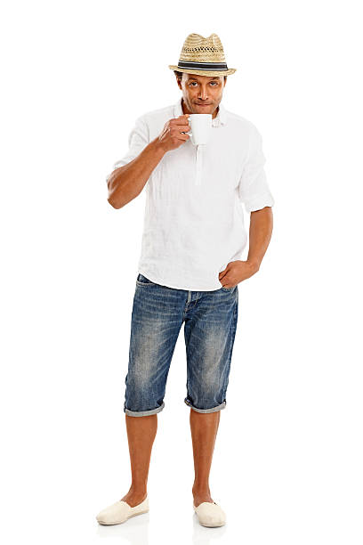 istock Portrait of relaxed man drinking coffee 465556305