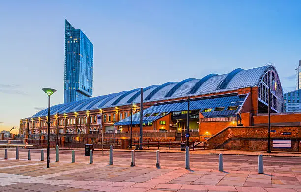 Beetham Tower and former Manchester railway station, Manchester, England.