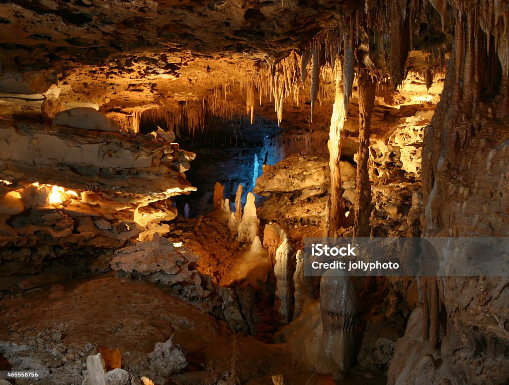 First Formation Room InnerSpace Cavern named First Formation Room Texas Stock Photo