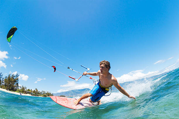 Kite Surfing stock photo