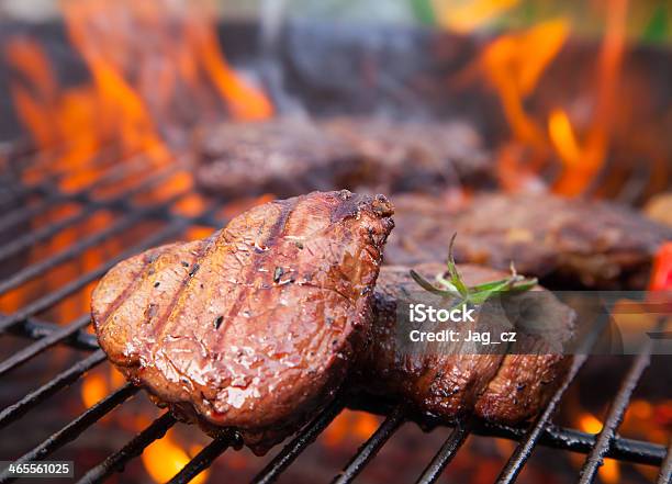 Beef Steaks Stock Photo - Download Image Now - Barbecue - Meal, Barbecue Grill, Beef