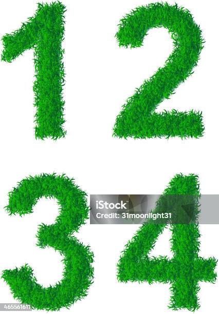 녹색 잔디 알파벳 2에 대한 스톡 벡터 아트 및 기타 이미지 - 2, 풀-벼과, 3