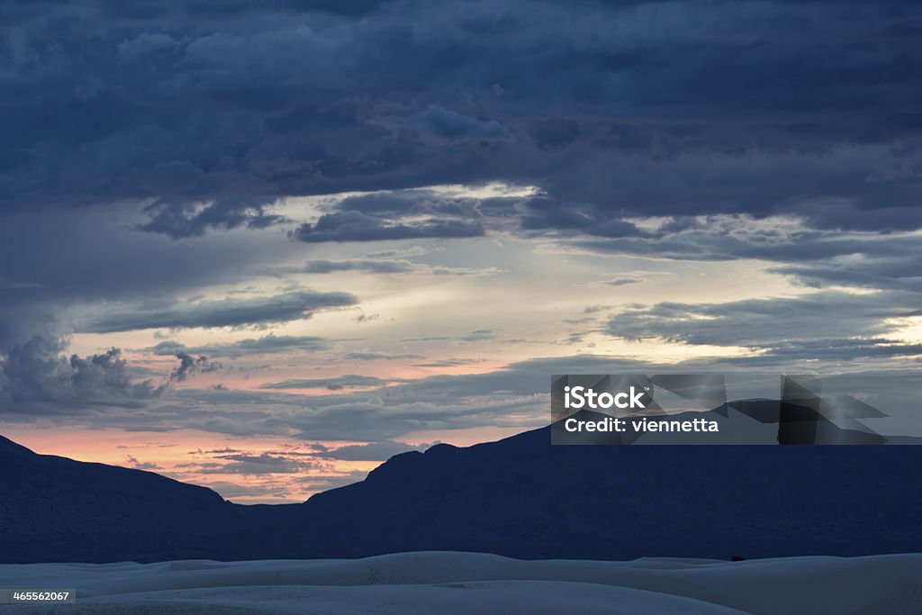 Désert de sable blanc White Sands National Monument, de nuit - Photo de Blanc libre de droits