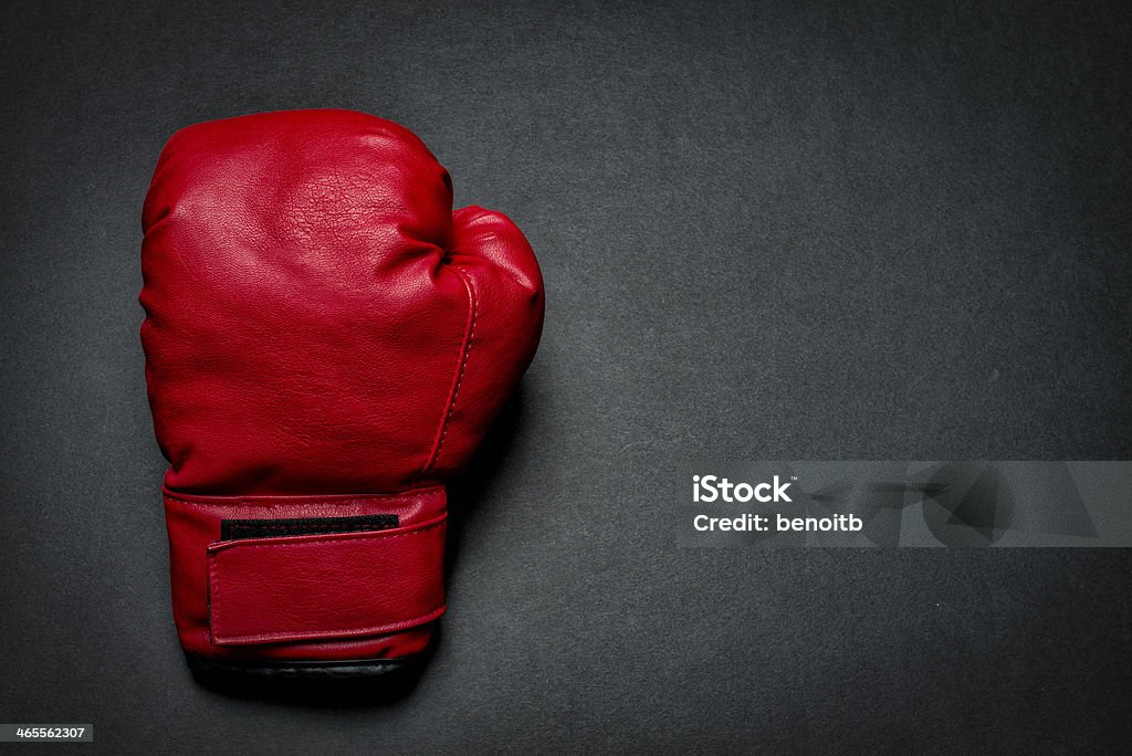 Boxing Glove Black Background Stock Photo