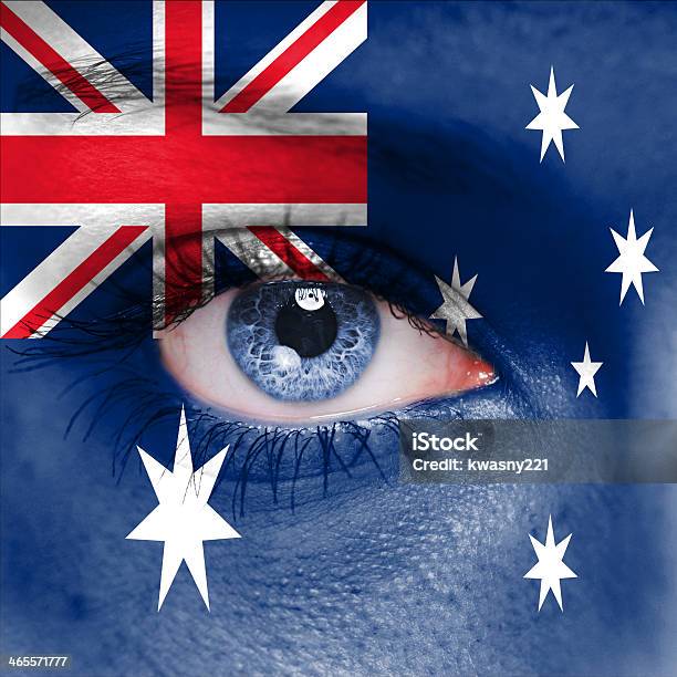 Bandeira Da Austrália - Fotografias de stock e mais imagens de Austrália - Austrália, Tinta Facial, Abstrato