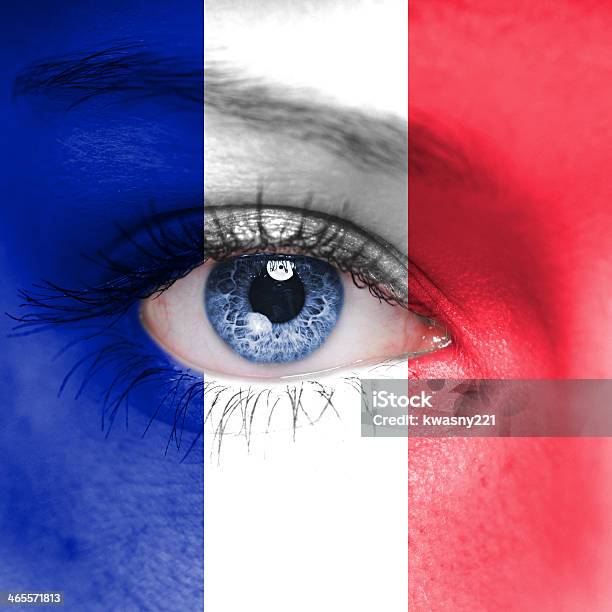 Frankreich Flagge Stockfoto und mehr Bilder von Abstrakt - Abstrakt, Auge, Bemaltes Gesicht