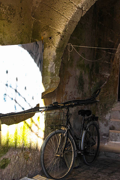 istock Old bici in italian street 465572397